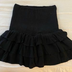 Smock ruffle skirt